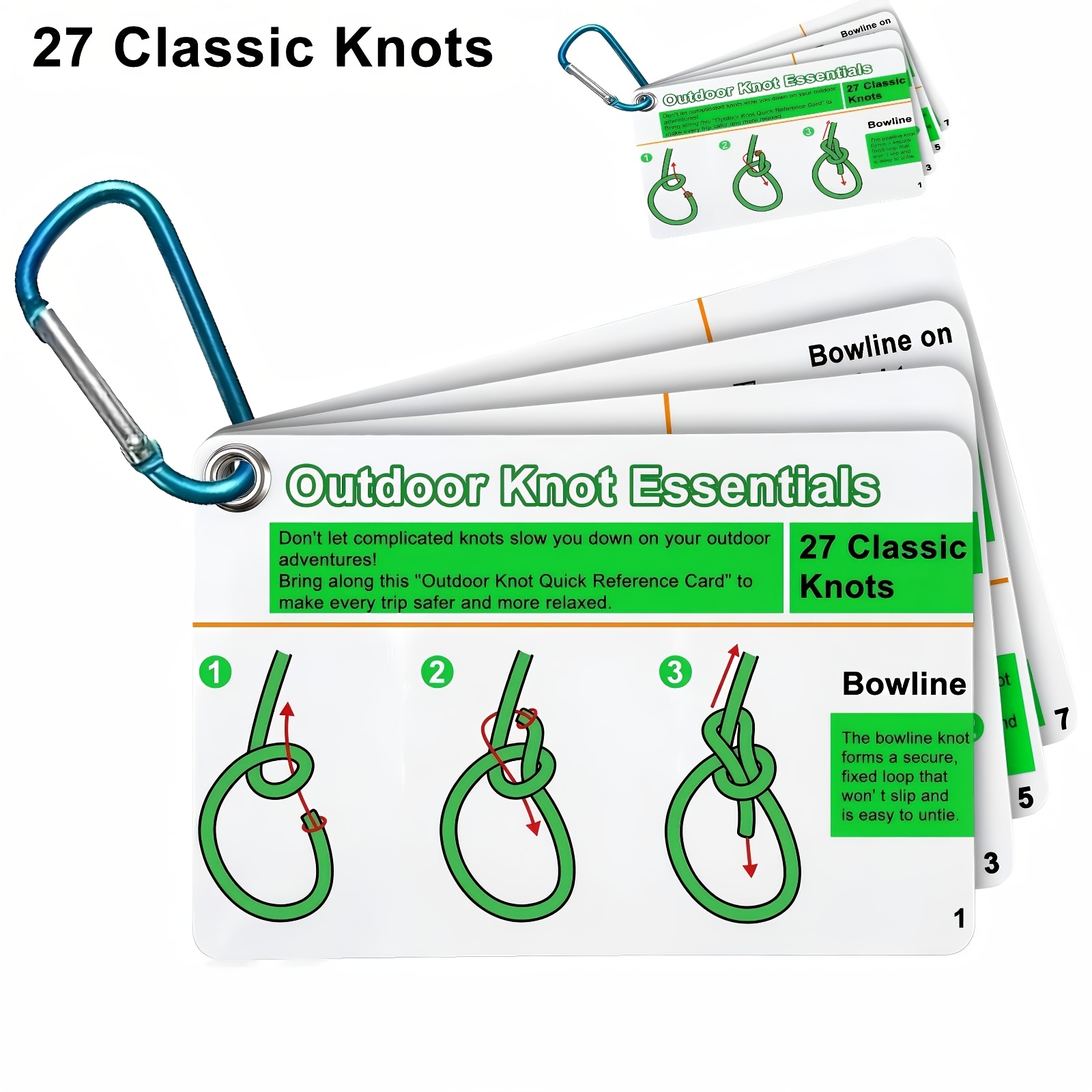Outdoor Adventure Backpack - Outdoor Knots Pocket Guide Waterdichte kaarten