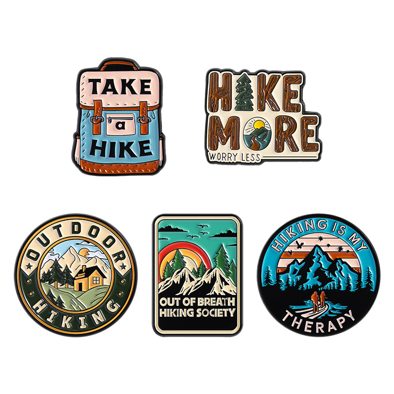 Outdoor Adventure Outfit - Badges in avontuurlijke stijl voor buitenactiviteiten,
