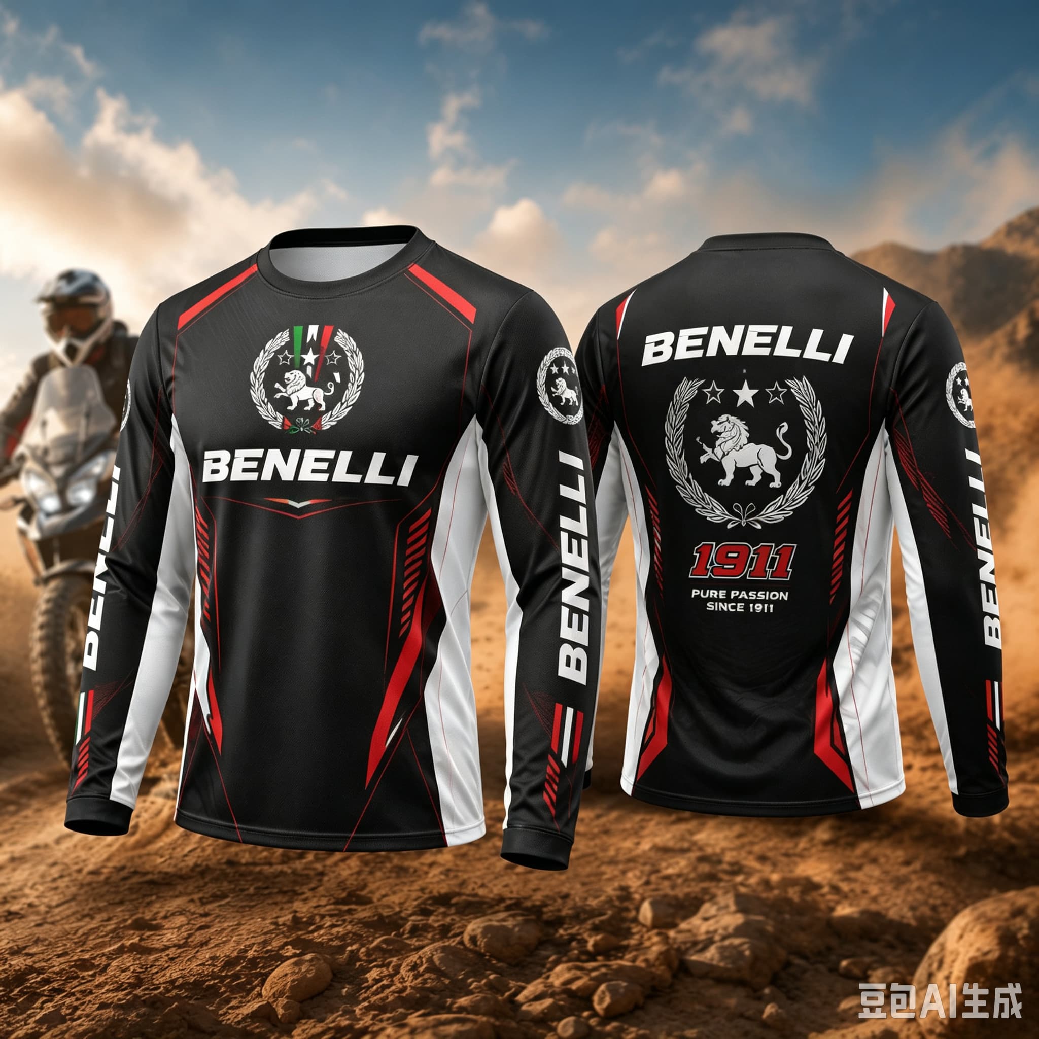 Outdoor Adventure Outfit - Nieuw 2027 Benelli Rider T-Shirt Lange