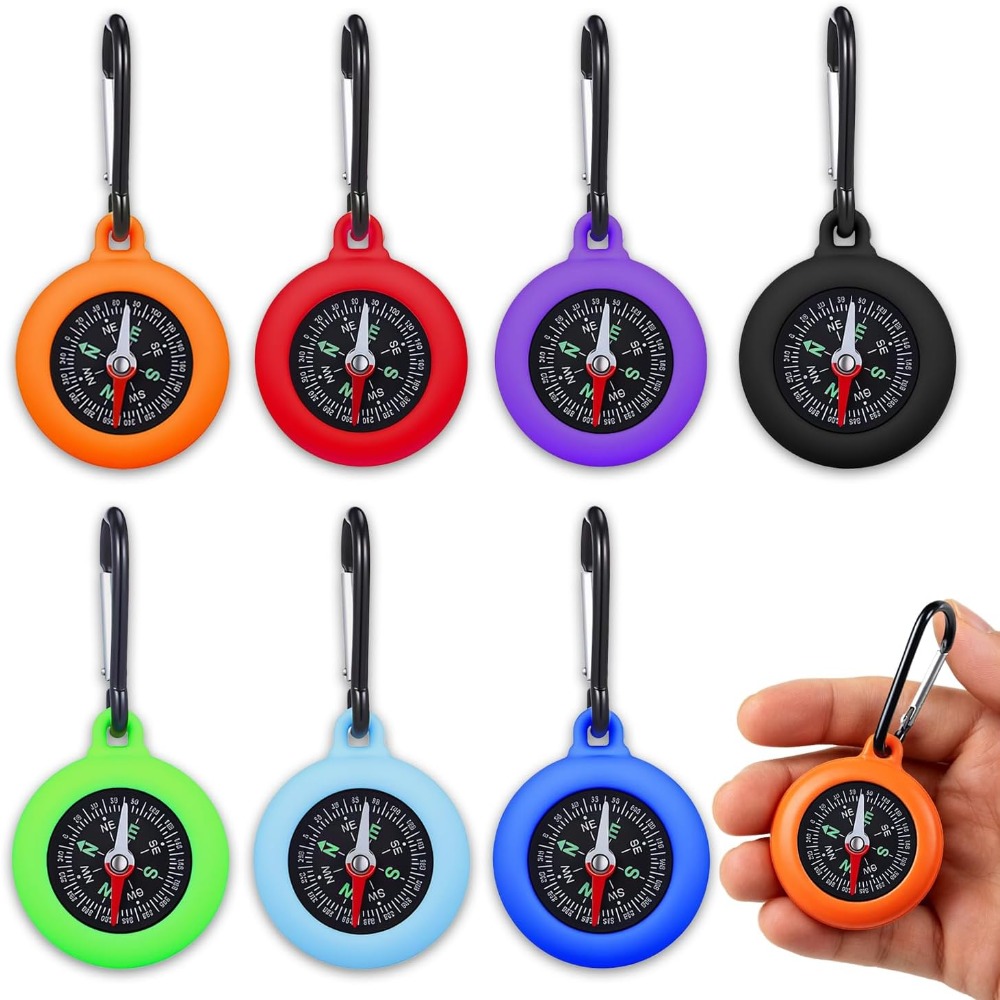 Outdoor Adventure Birthday Party - 5-20 stuks mini-kompas sleutelhanger bulk kleur