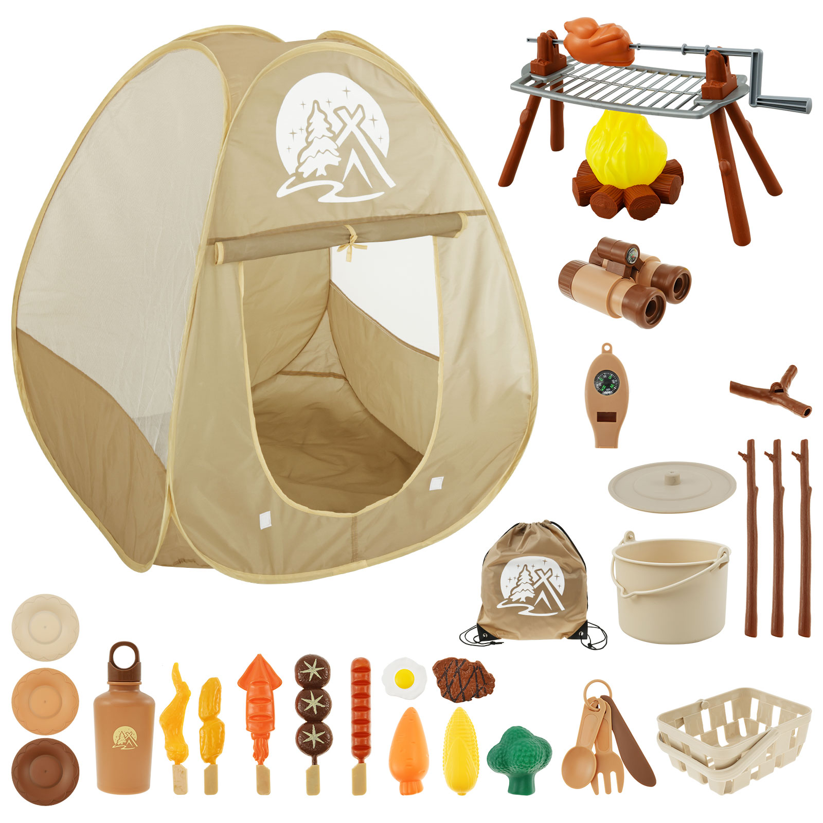 Outdoor Adventure Kit For Kids - Kinderen Camping Speelgoedset Tent Pop Up