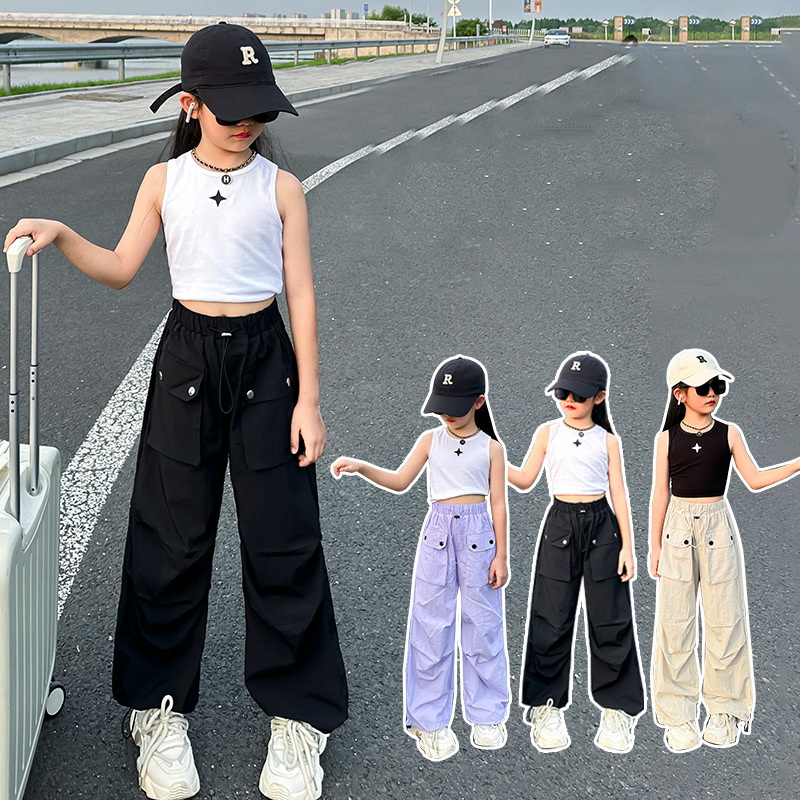 Outdoor Adventure Outfit - Lichtgewicht muggenbestendige cargopants voor meisjes, ademende