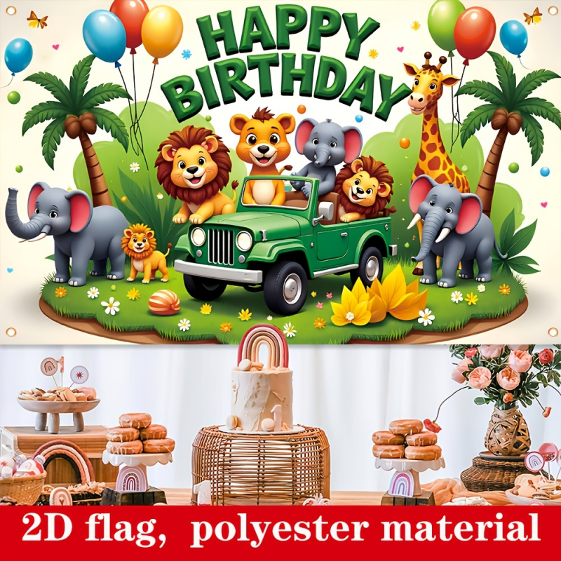 1 stuk, 2D plat, Jungle Advent - Outdoor Adventure Birthday Party recensie en prijs