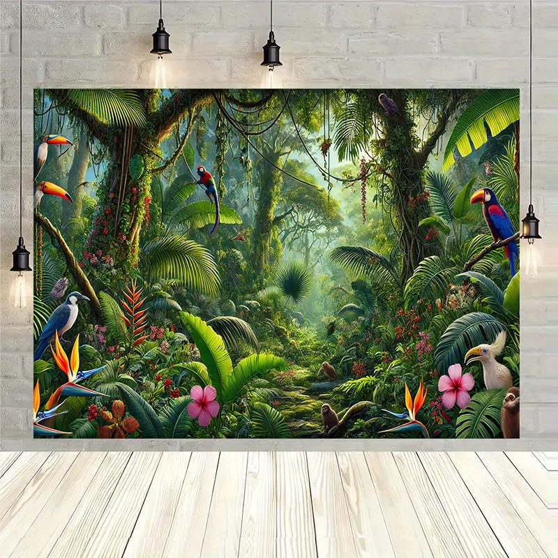 1pc Jungle Avontuur Achtergron - Outdoor Adventure Birthday Party recensie en prijs