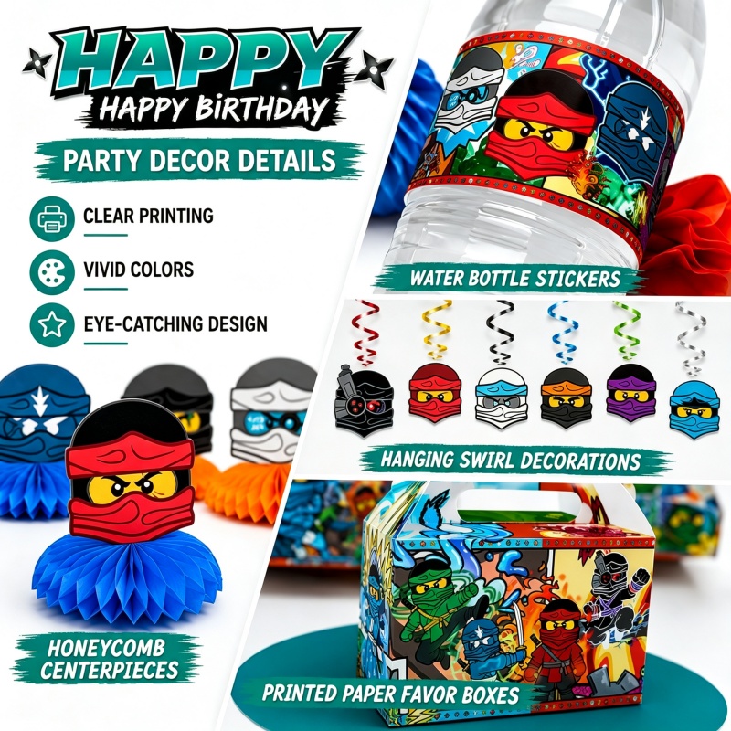 Ninja-combinatie verjaardagsfe - Outdoor Adventure Birthday Party recensie en prijs